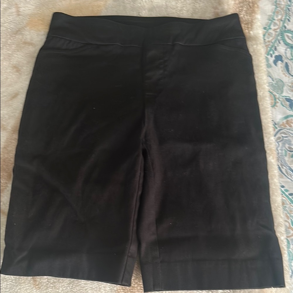 Time and Tru Black High Waist Bike Shorts